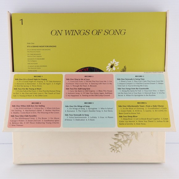 Romantic Strings & Voices Present On Wings Of Song 6x LP Record Box Set RDA 43-A - Picture 5 of 16